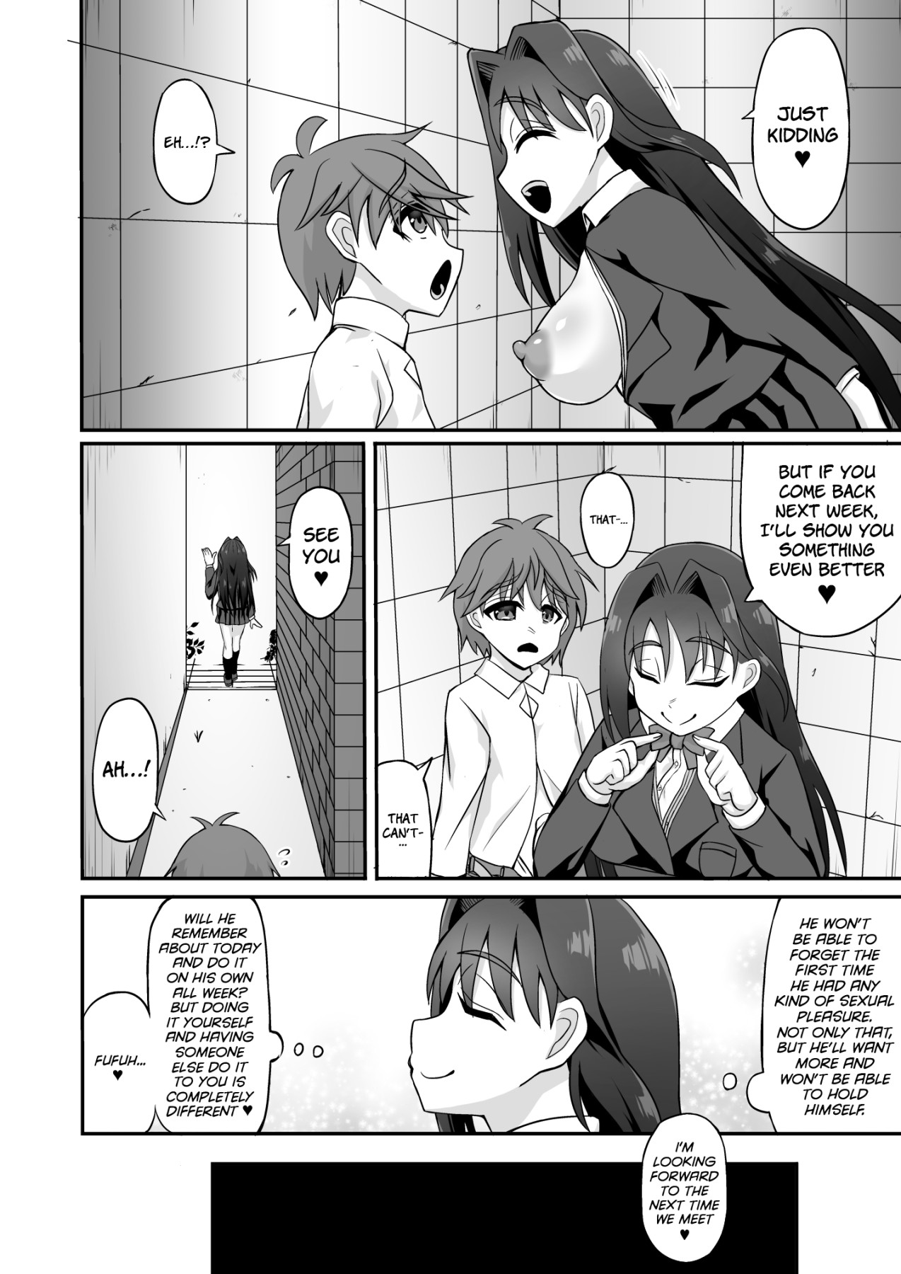 Hentai Manga Comic-The Sperm Squeezing Perverted Onee-san-Read-8